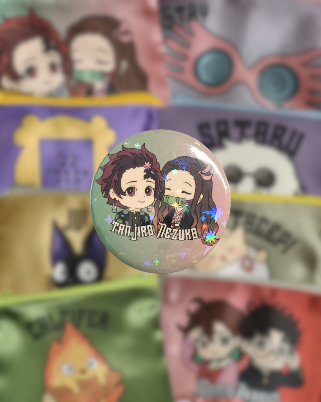 Spilla glossy (Fratelli ammazzademoni) - Fatto a mano