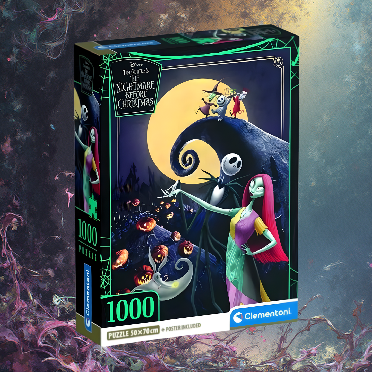Puzzle Nightmare Before Christmas Clementoni ufficiale 1000 pezzi 50x70cm con poster