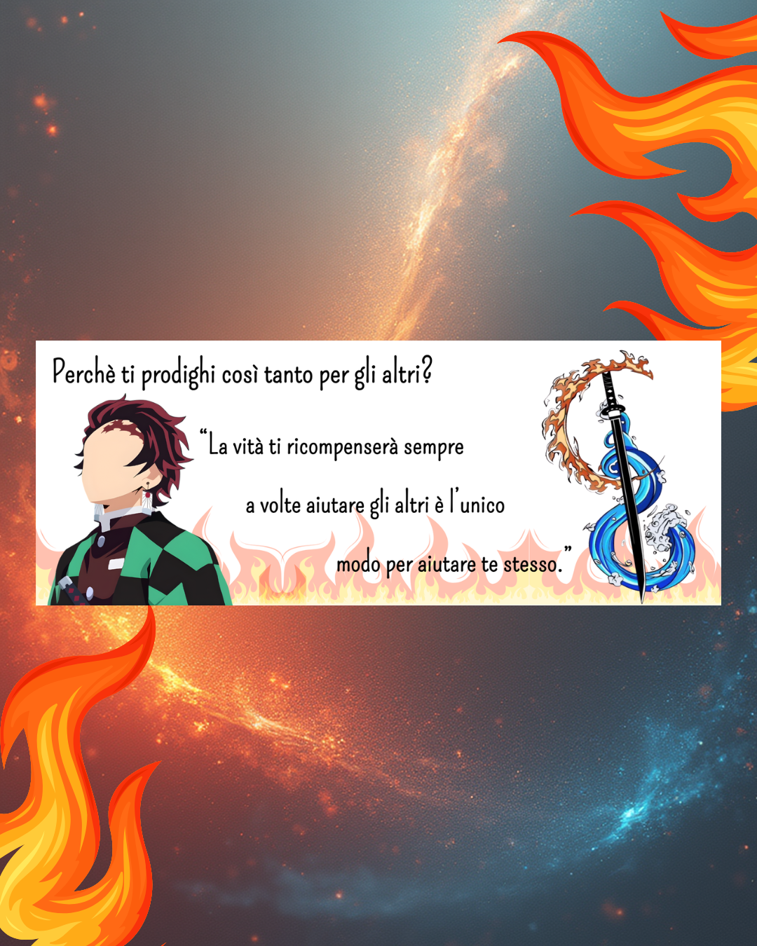 Dettaglio tazza bianca con illustrazione protagonista cacciatore demoni stile anime