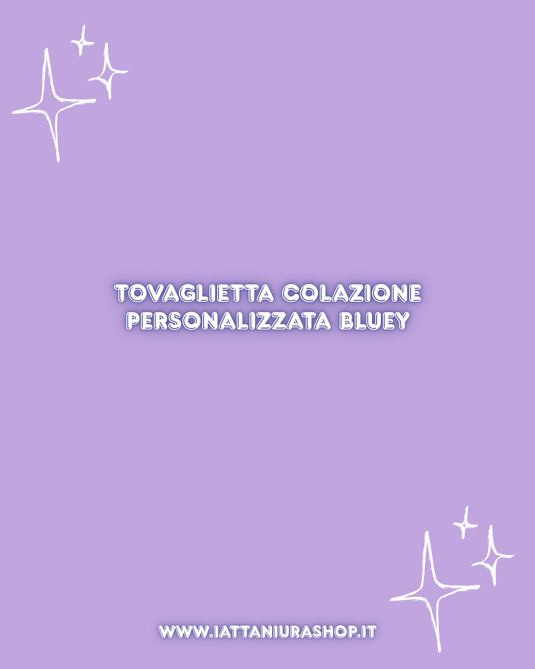 tovaglietta personalizzata bluey