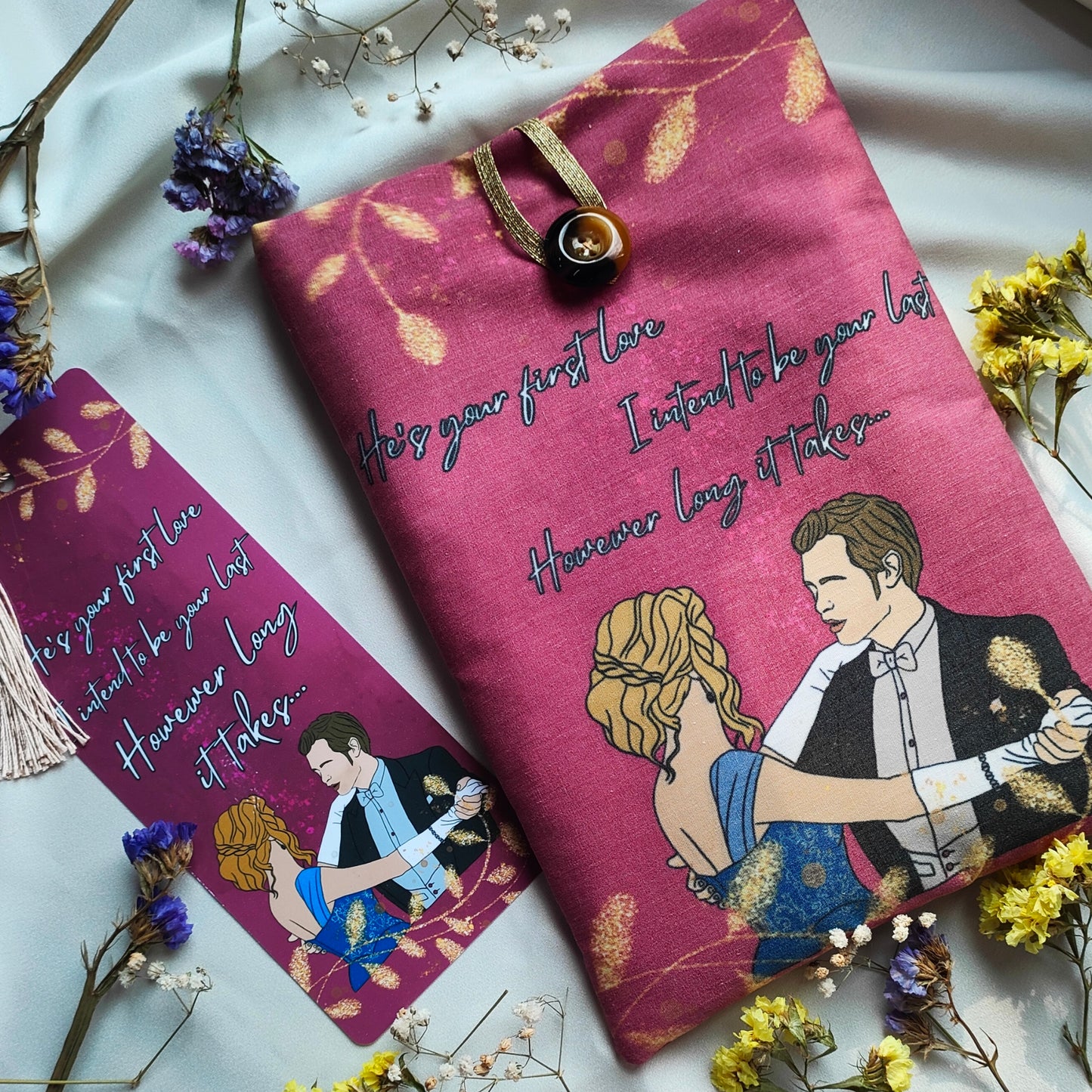 Set lettura artigianale umana e ibrido con astuccio libro e segnalibro paranormal romance