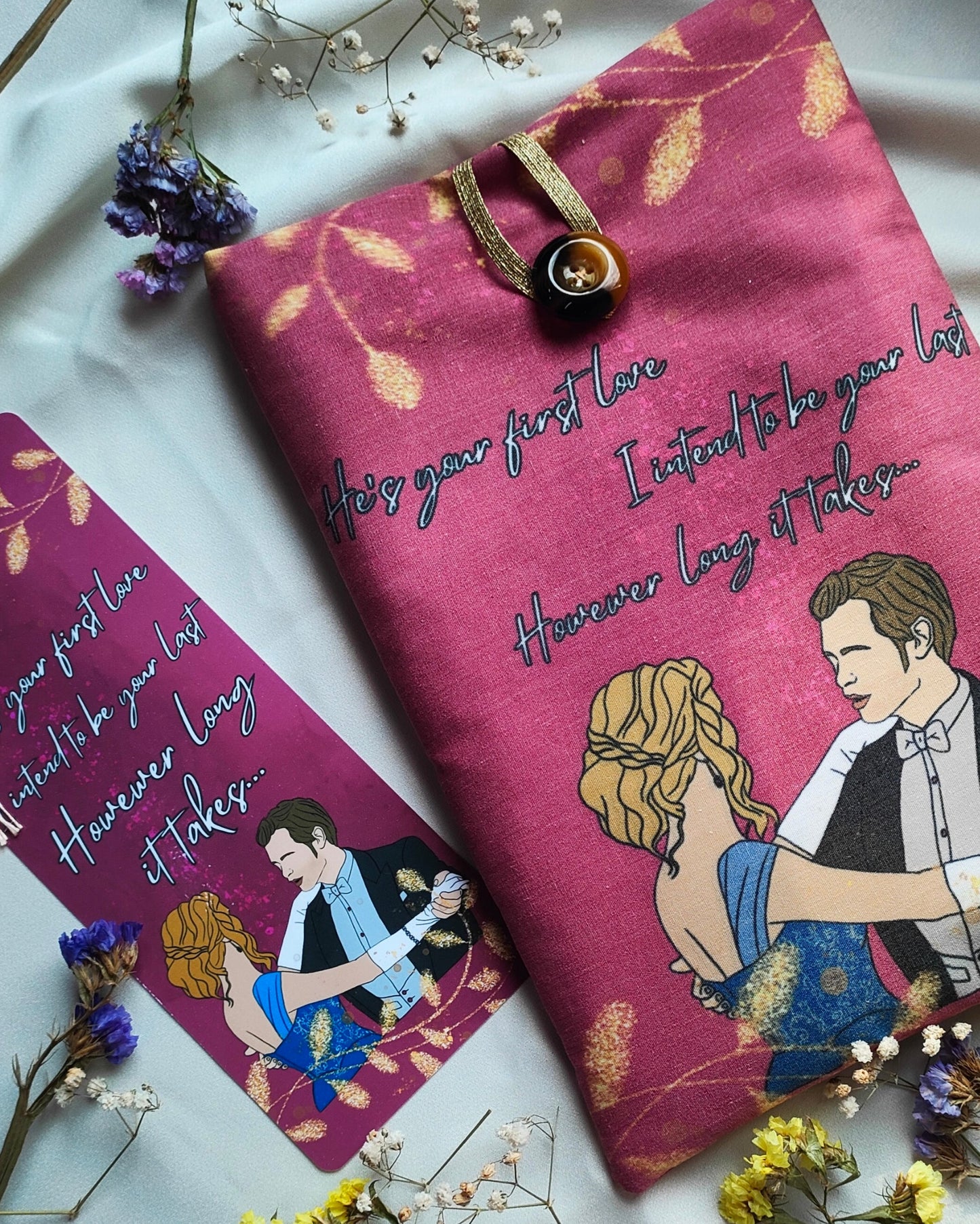 Set lettura artigianale umana e ibrido con astuccio libro e segnalibro paranormal romance