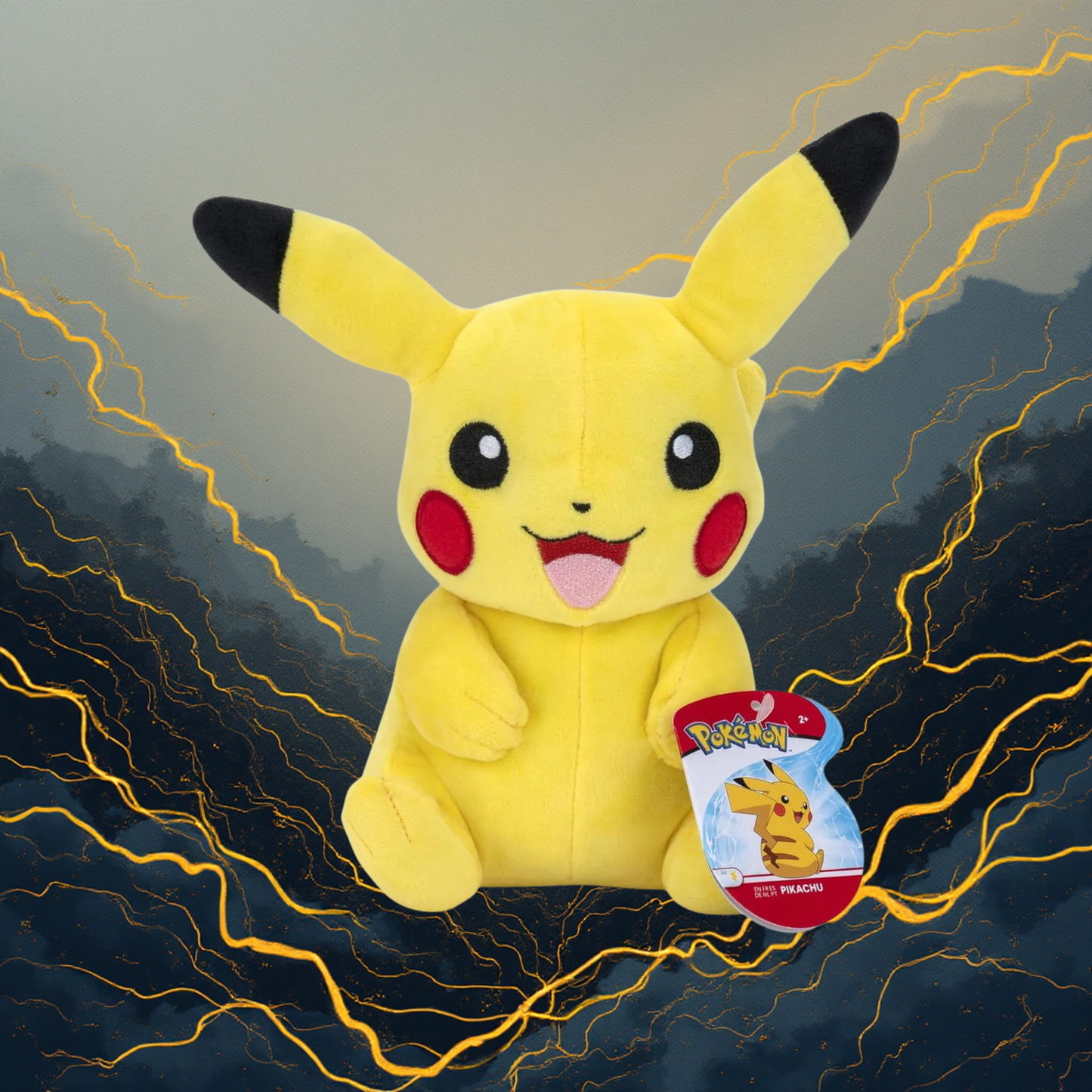 Peluche Pikachu Pokemon ufficiale 20cm morbido da collezione