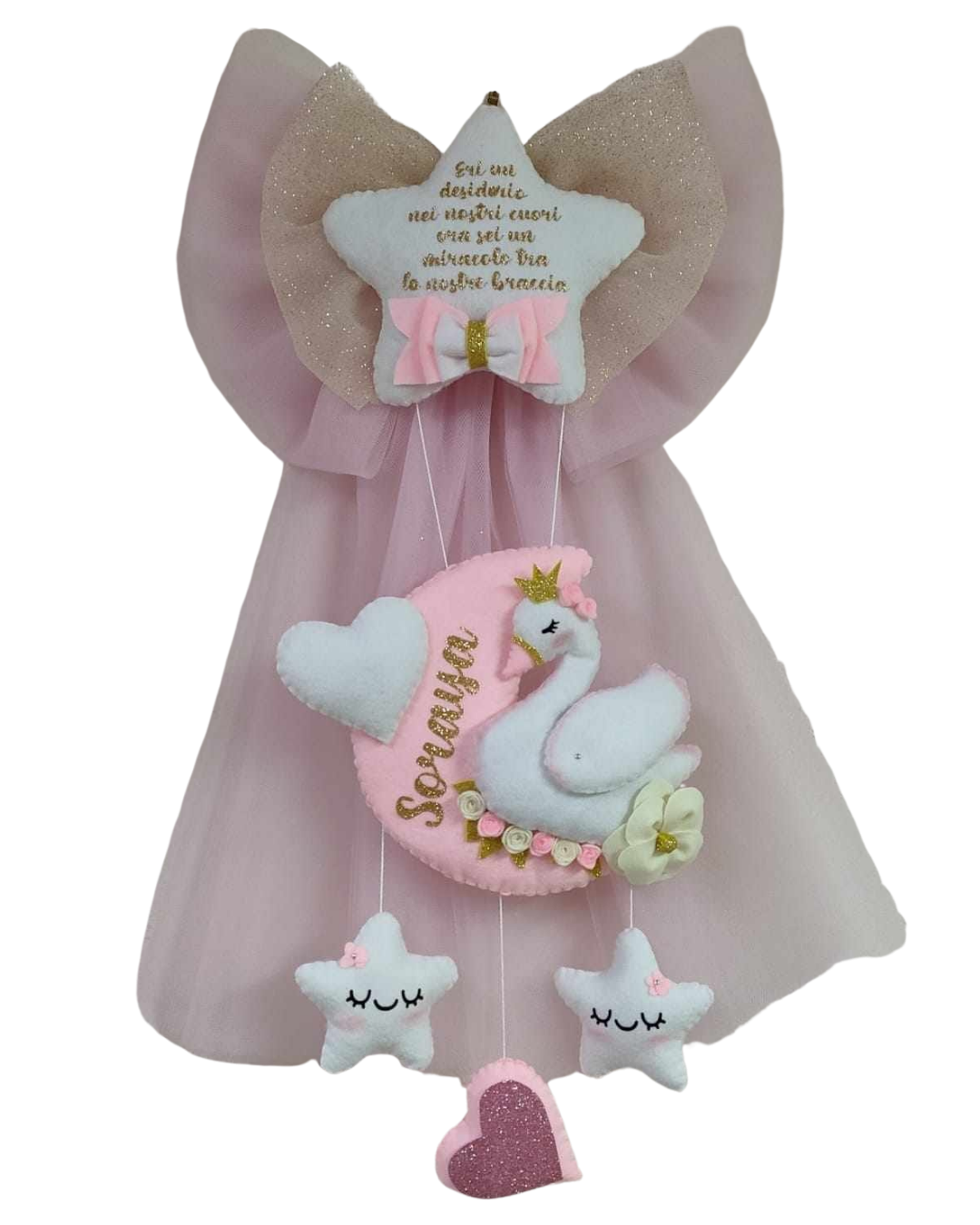 Fiocco Nascita Artigianale - Personalizzato a tema