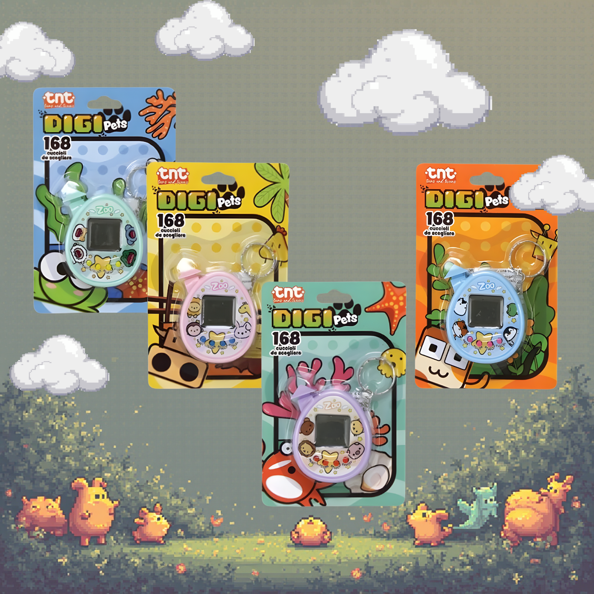 Gioco elettronico portatile cucciolo digitale vintage LCD retrò nostalgia anni 90