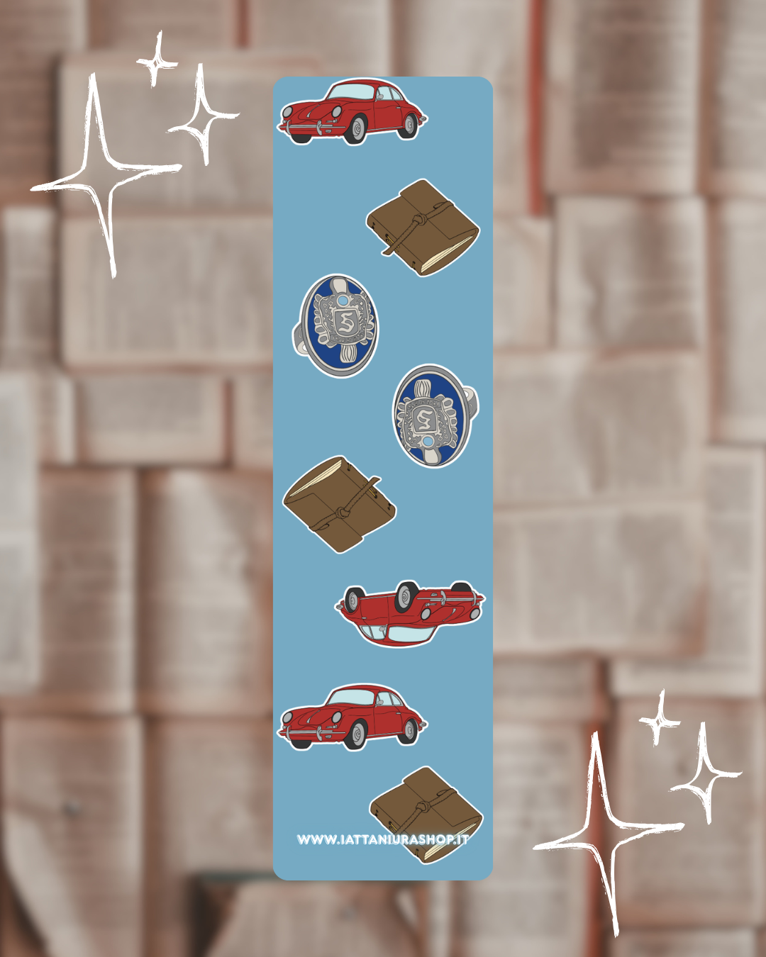 Segnalibro a tema (Stefan e Damon) - Grafica esclusiva, Plastificato