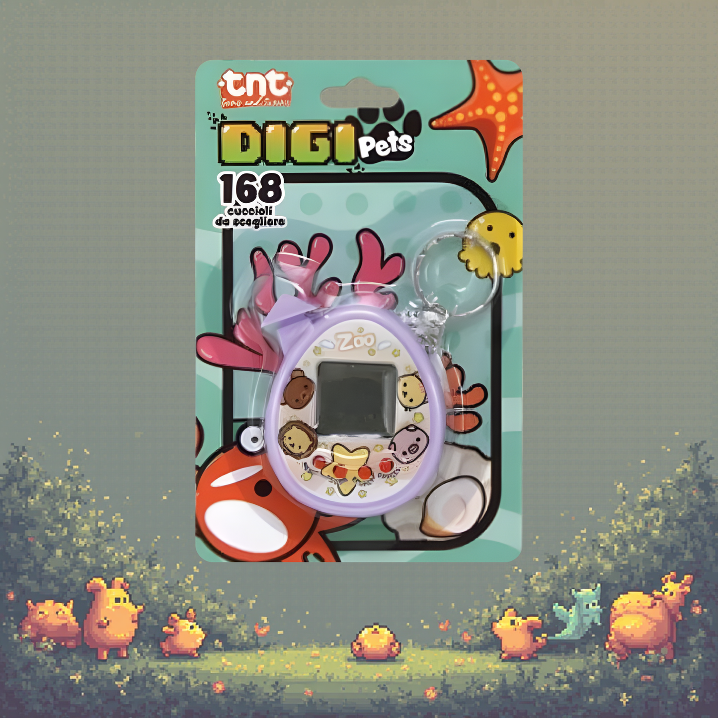 TNT Digi Pets cucciolo digitale vintage stile Tamagotchi anni 90 retro gaming