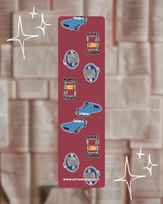 Segnalibro a tema (Stefan e Damon) - Grafica esclusiva, Plastificato