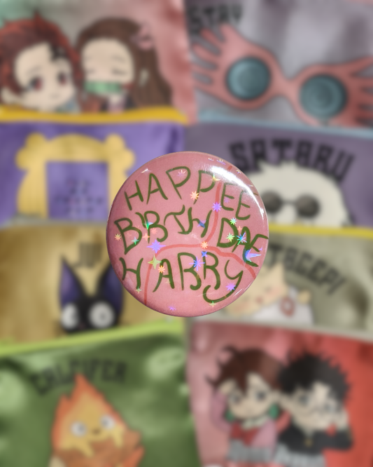 Spilla glossy (Happee Birthday) - Fatto a mano