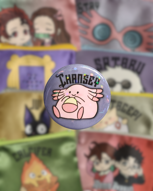 Spilla glossy (Mostrino rosa con uovo) - Fatto a mano