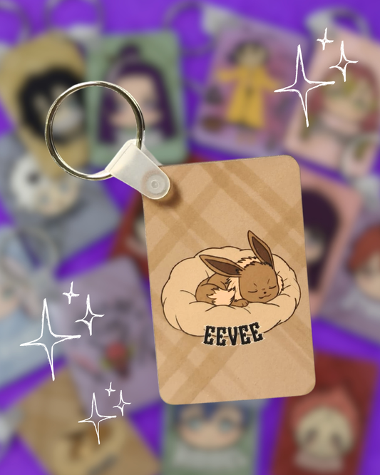 Portachiavi (Eevee che dorme) - Fatto a mano