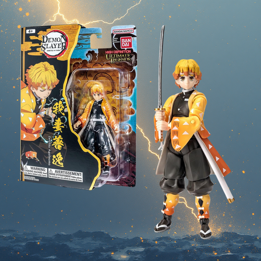 Action figure Zenitsu Agatsuma Demon Slayer Bandai Namco Ultimate Legends ufficiale