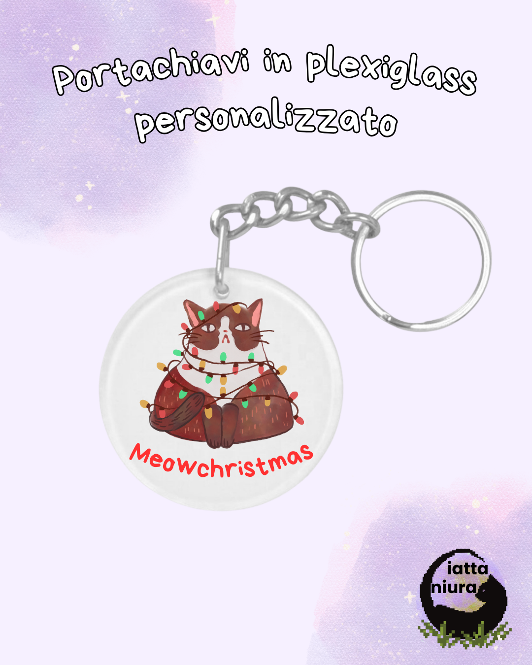 Portachiavi Rotondo Personalizzato - Plexiglass