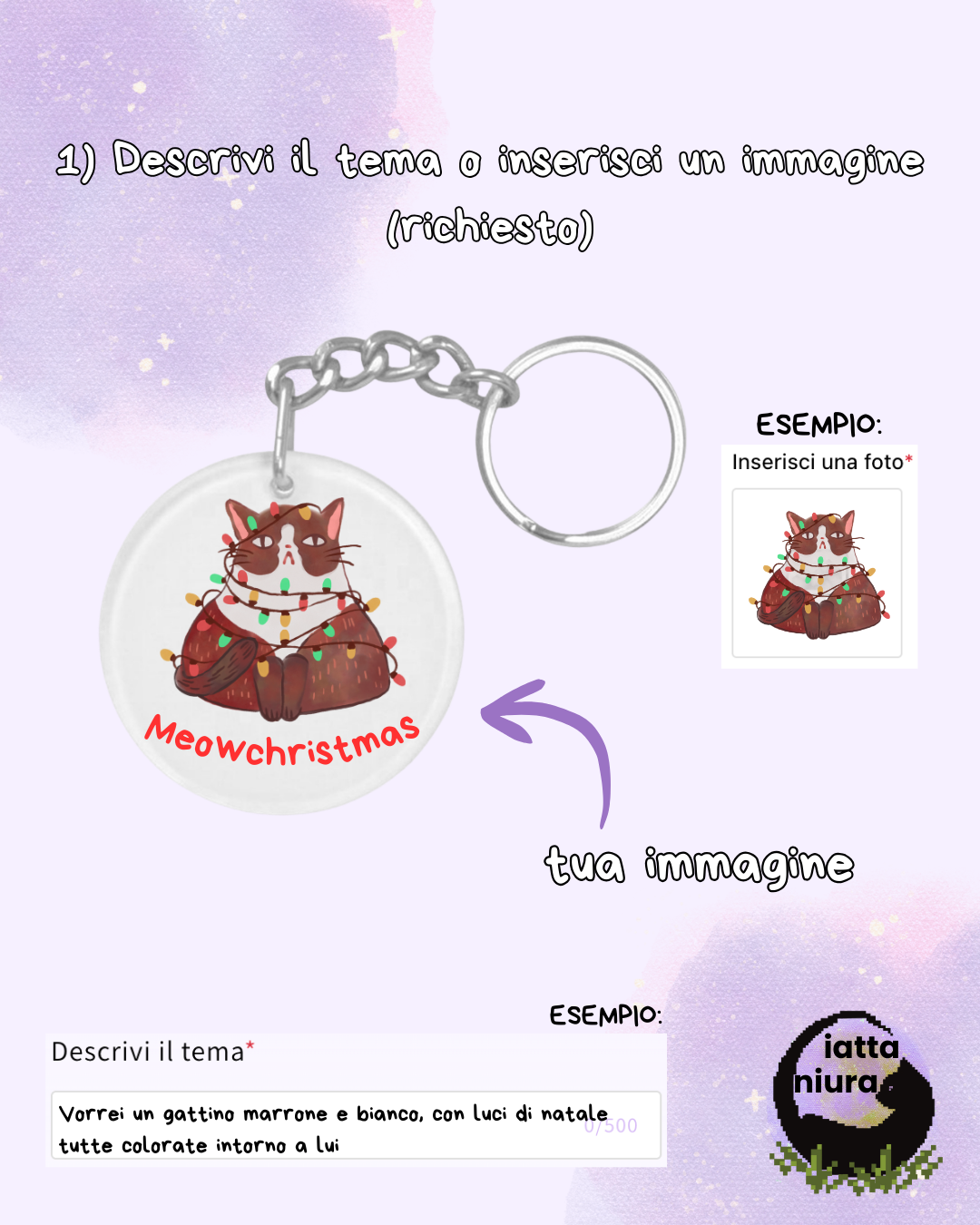 Portachiavi Rotondo Personalizzato - Plexiglass