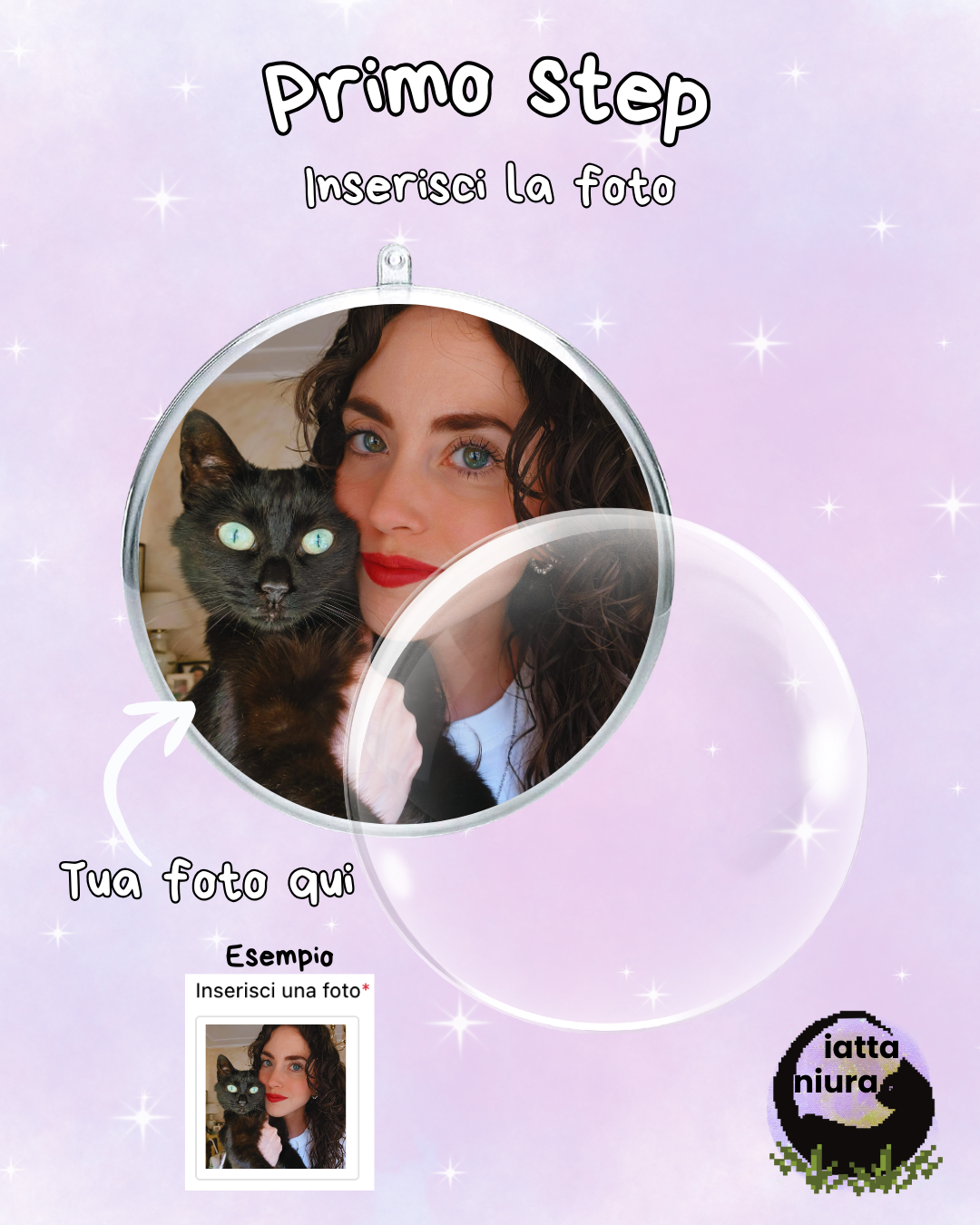 Sfera di Natale Personalizzata con Foto - Plexiglass