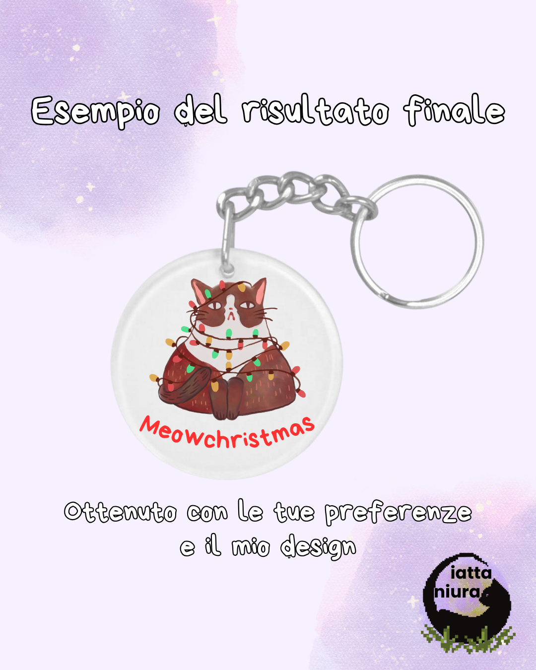 Portachiavi Rotondo Personalizzato - Plexiglass