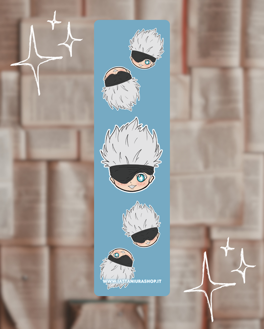 Segnalibro a tema anime (Satoru) - Grafica esclusiva, Plastificato