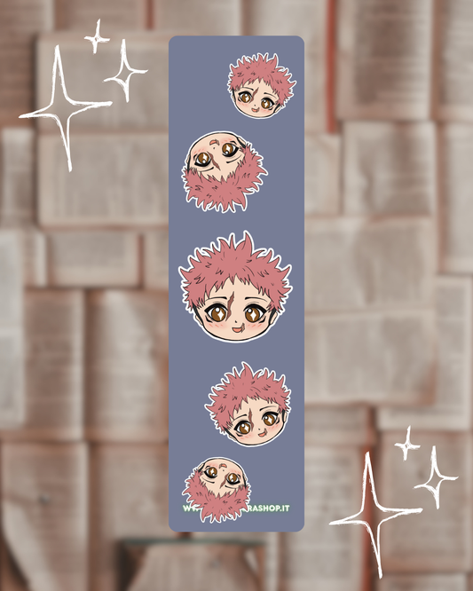 Segnalibro a tema anime (Yuji) - Grafica esclusiva, Plastificato