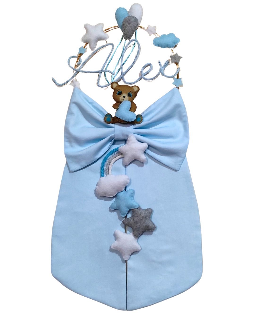 Fiocco Nascita Artigianale - Personalizzato a tema