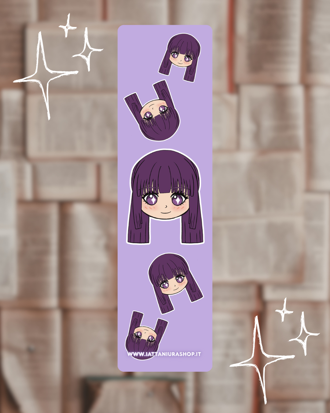 Segnalibro a tema anime (Fern) - Grafica esclusiva, Plastificato
