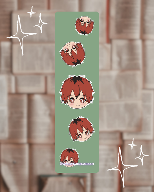 Segnalibro a tema anime (Stark) - Grafica esclusiva, Plastificato