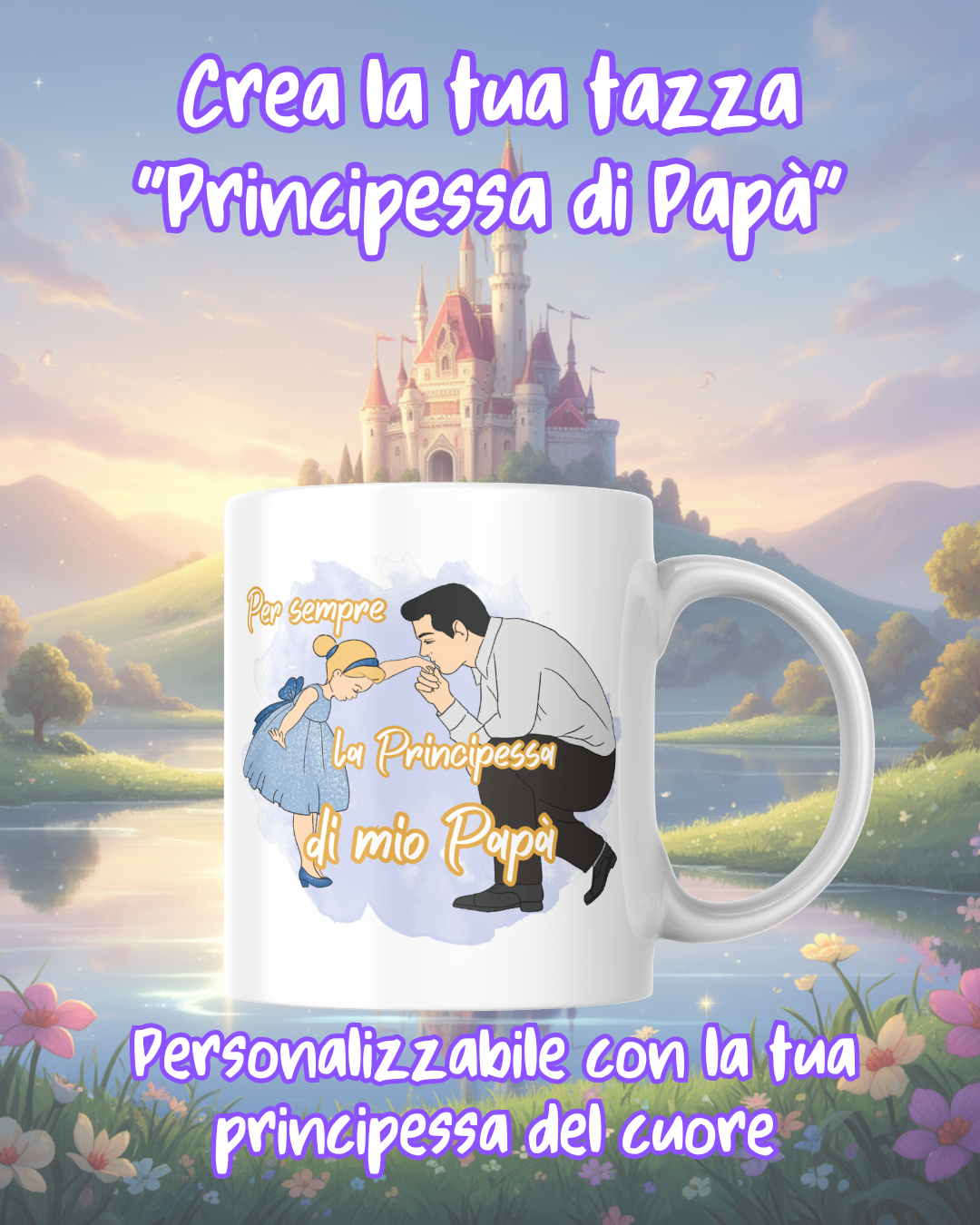 Tazza Principessa di Papà Personalizzata - Ceramica