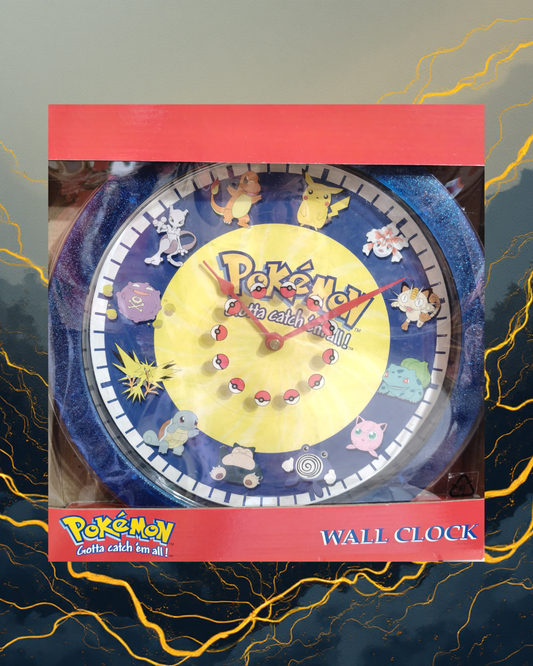 Orologio da muro Pokemon ufficiale design vintage retrò decorazione nerd