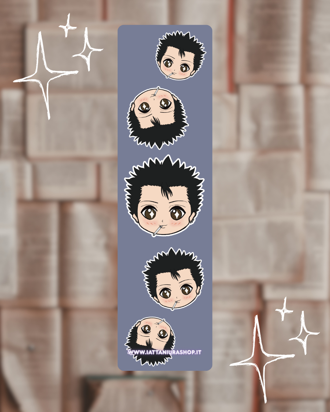 Segnalibro a tema anime (Ren) - Grafica esclusiva, Plastificato