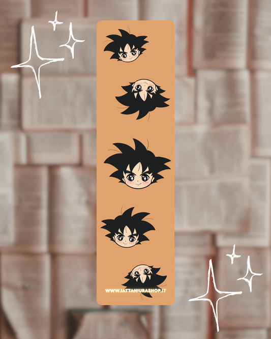 Segnalibro a tema anime (Goku) - Grafica esclusiva, Plastificato