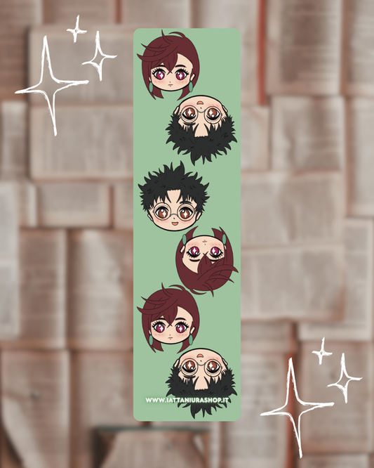 Segnalibro a tema anime (Spiriti Alieni) - Grafica esclusiva, Plastificato