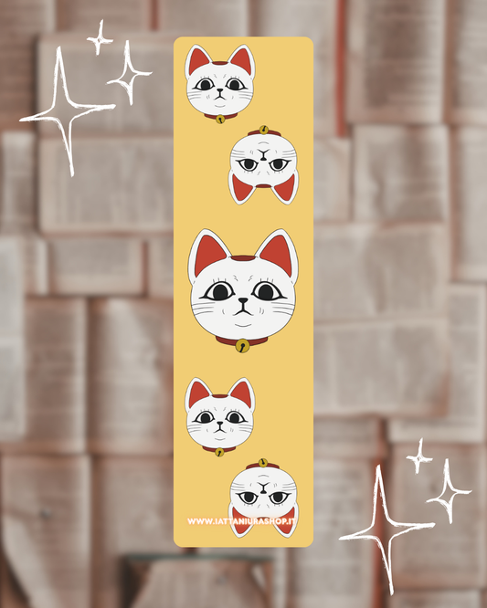 Segnalibro a tema anime (Maneki Neko) - Grafica esclusiva, Plastificato