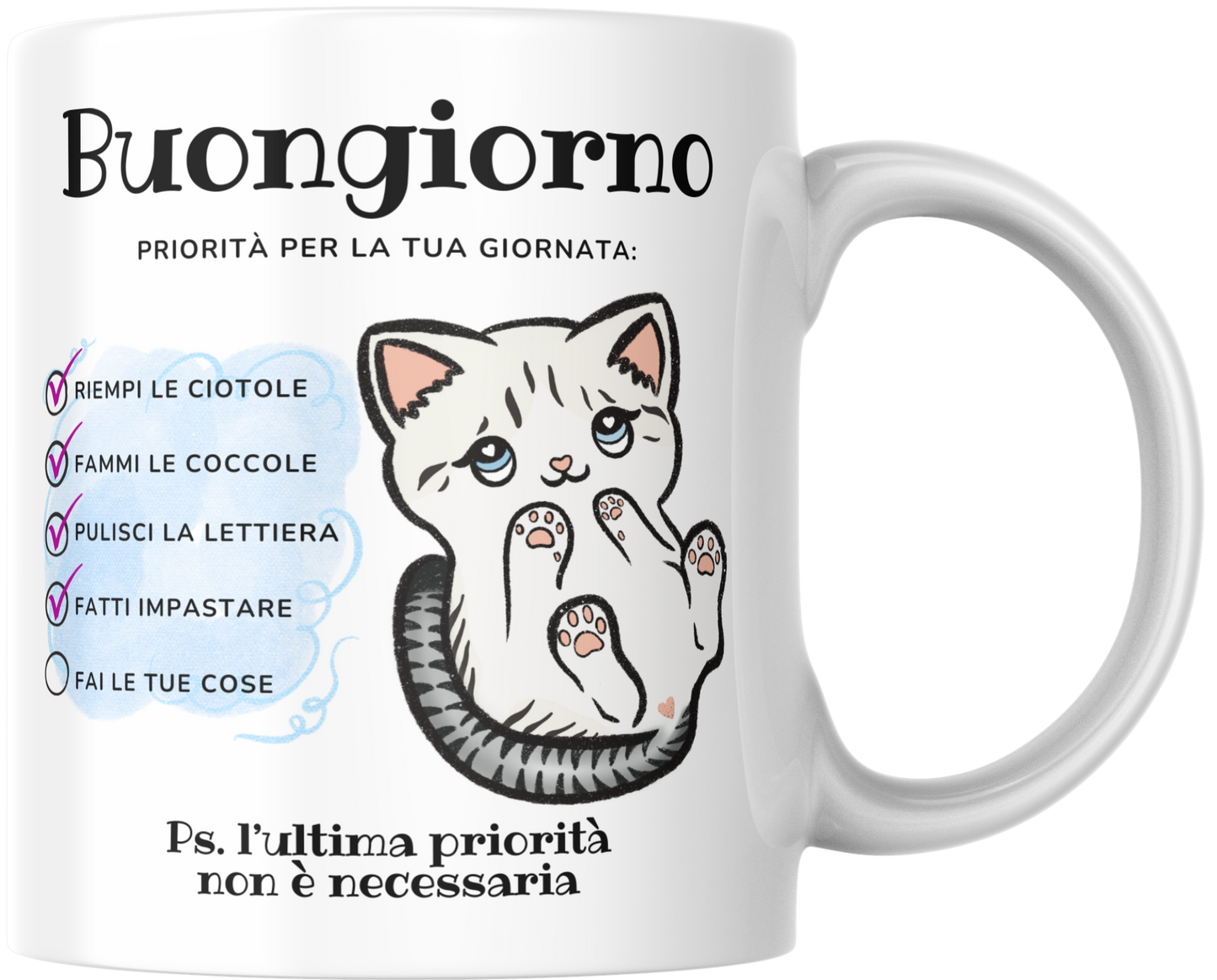 Tazza Pancino Gattino - Artigianale
