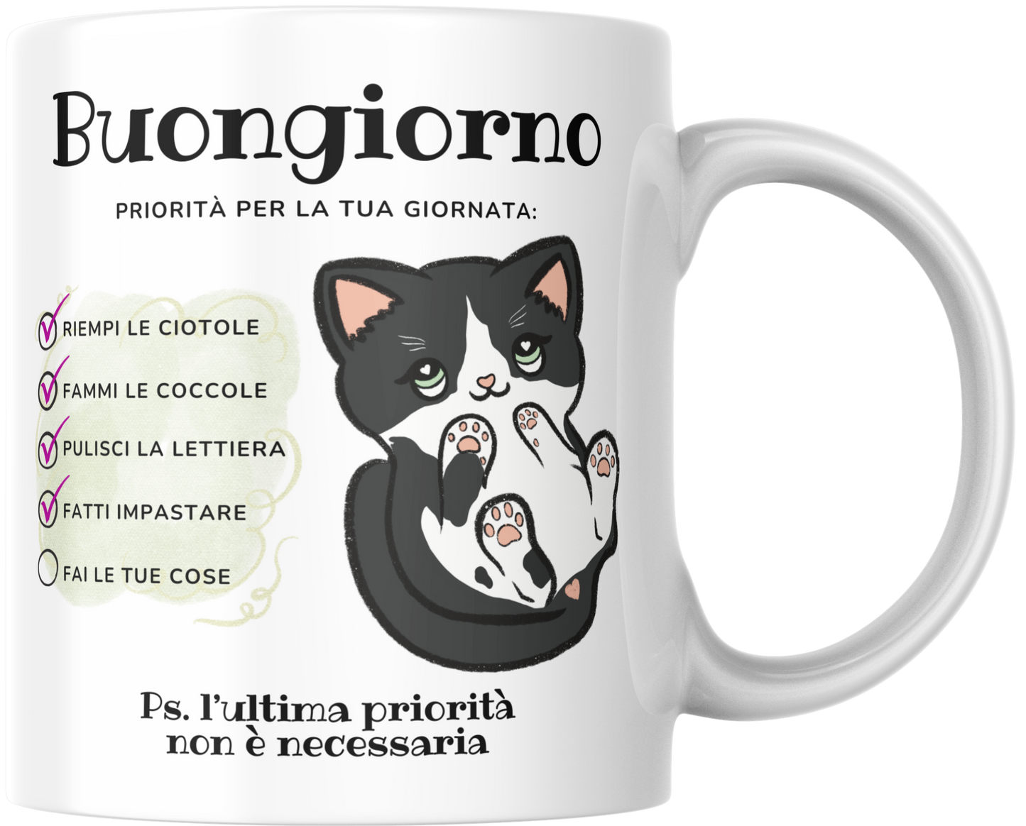 Tazza Pancino Gattino - Artigianale