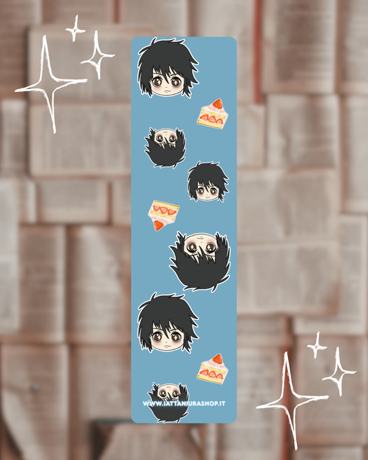 Segnalibro a tema (L Lawliet) - Grafica esclusiva, Plastificato