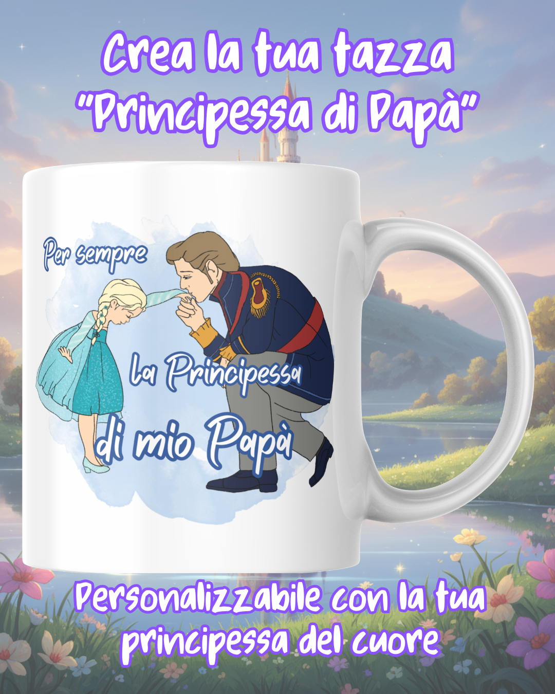 Tazza Principessa di Papà Personalizzata - Ceramica