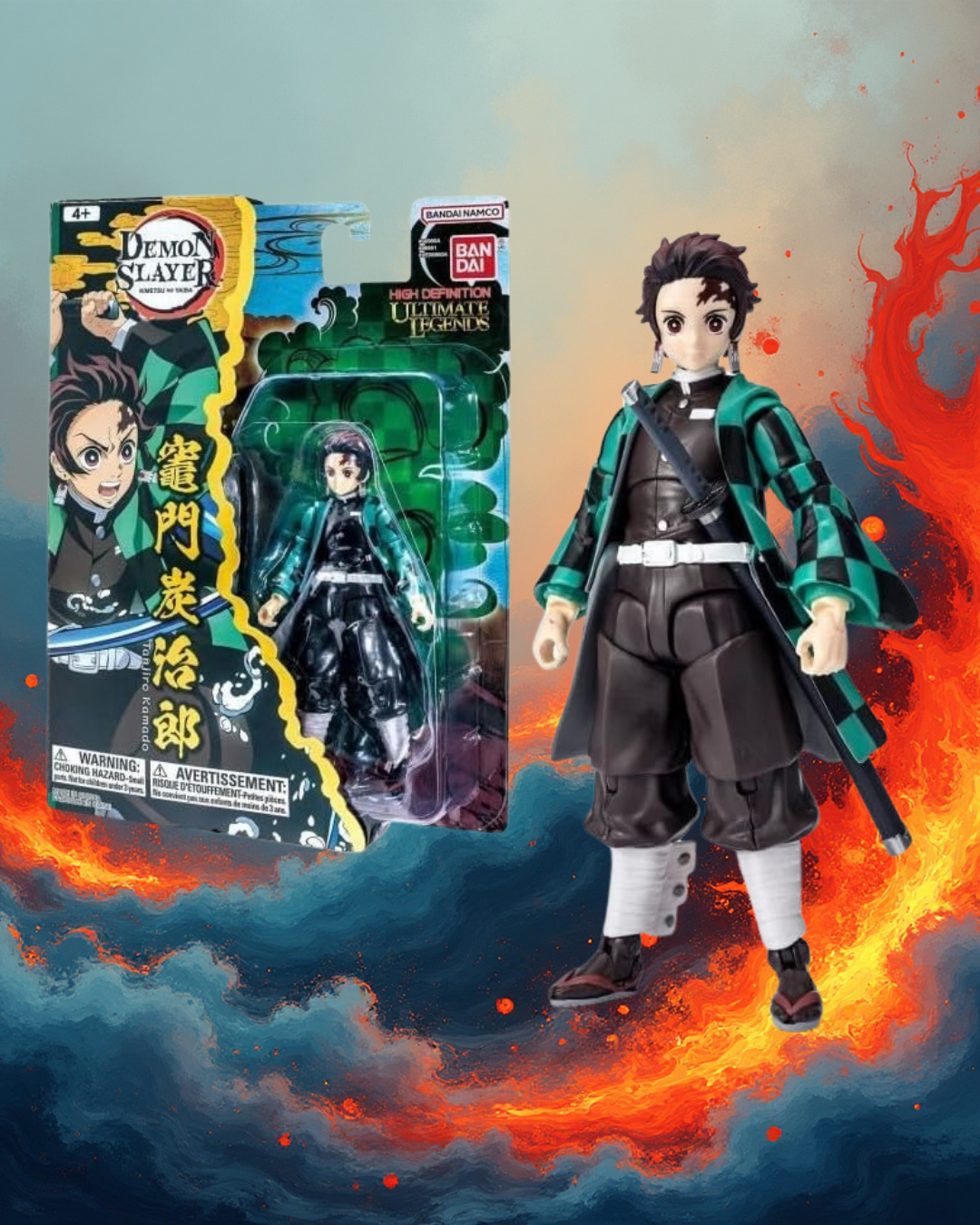Action figure Tanjiro Kamado Demon Slayer Bandai Namco Ultimate Legends ufficiale