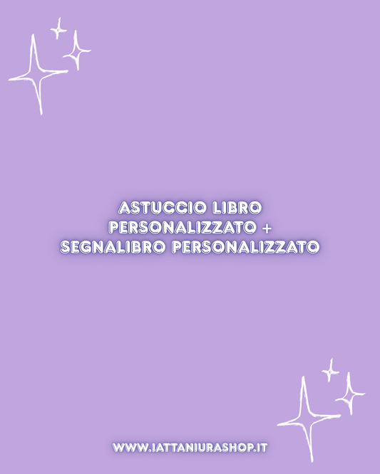 Astuccio libro personalizzato + segnalibro personalizzato (jjk + demon slayer)