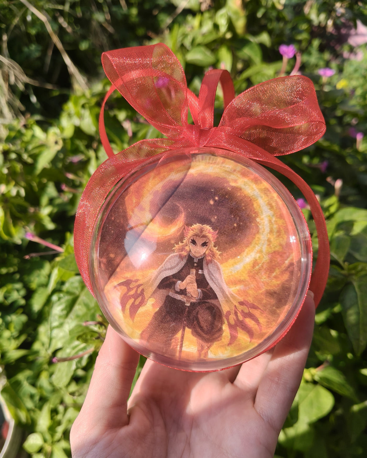 Sfera di Natale Pilastro del fuoco - Plexiglass