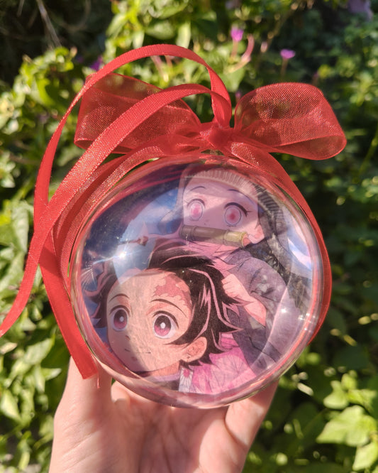Demon Slayer Christmas Sphere + Demon - Plexiglass