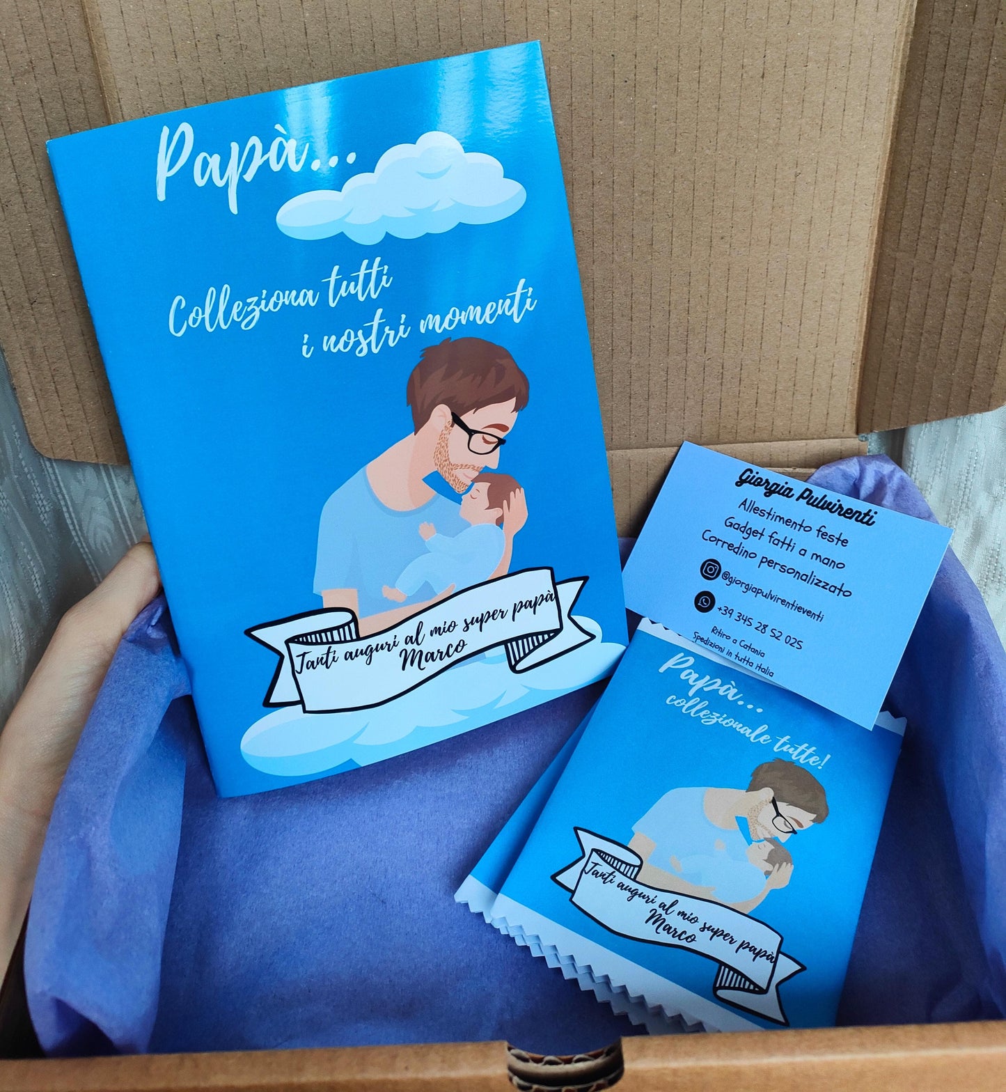 Album Figurine Personalizzato con 24 Foto - Artigianale