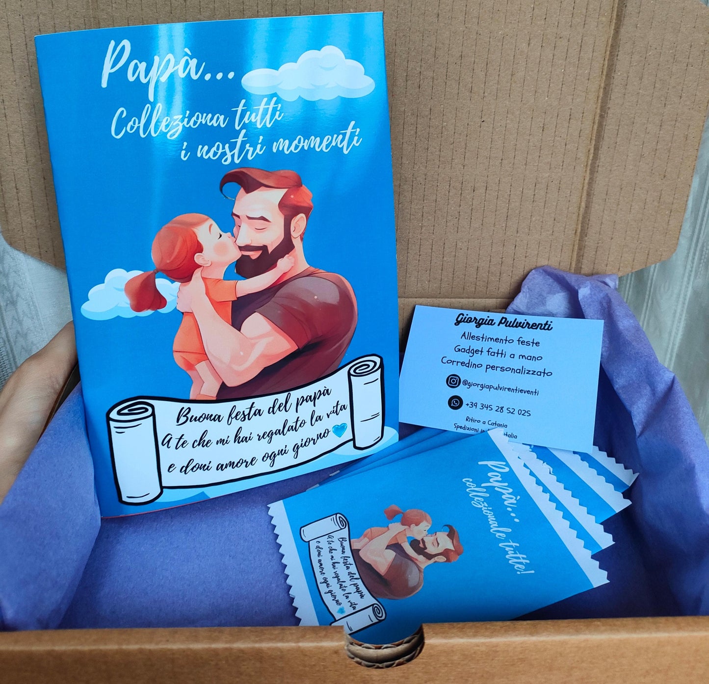 Album Figurine Personalizzato con 24 Foto - Artigianale