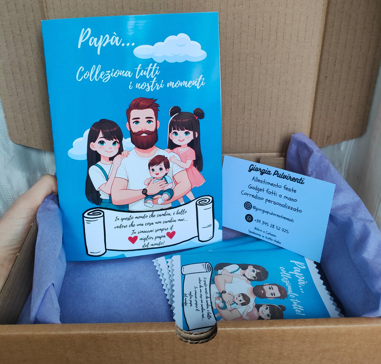 Album Figurine Personalizzato con 24 Foto - Artigianale