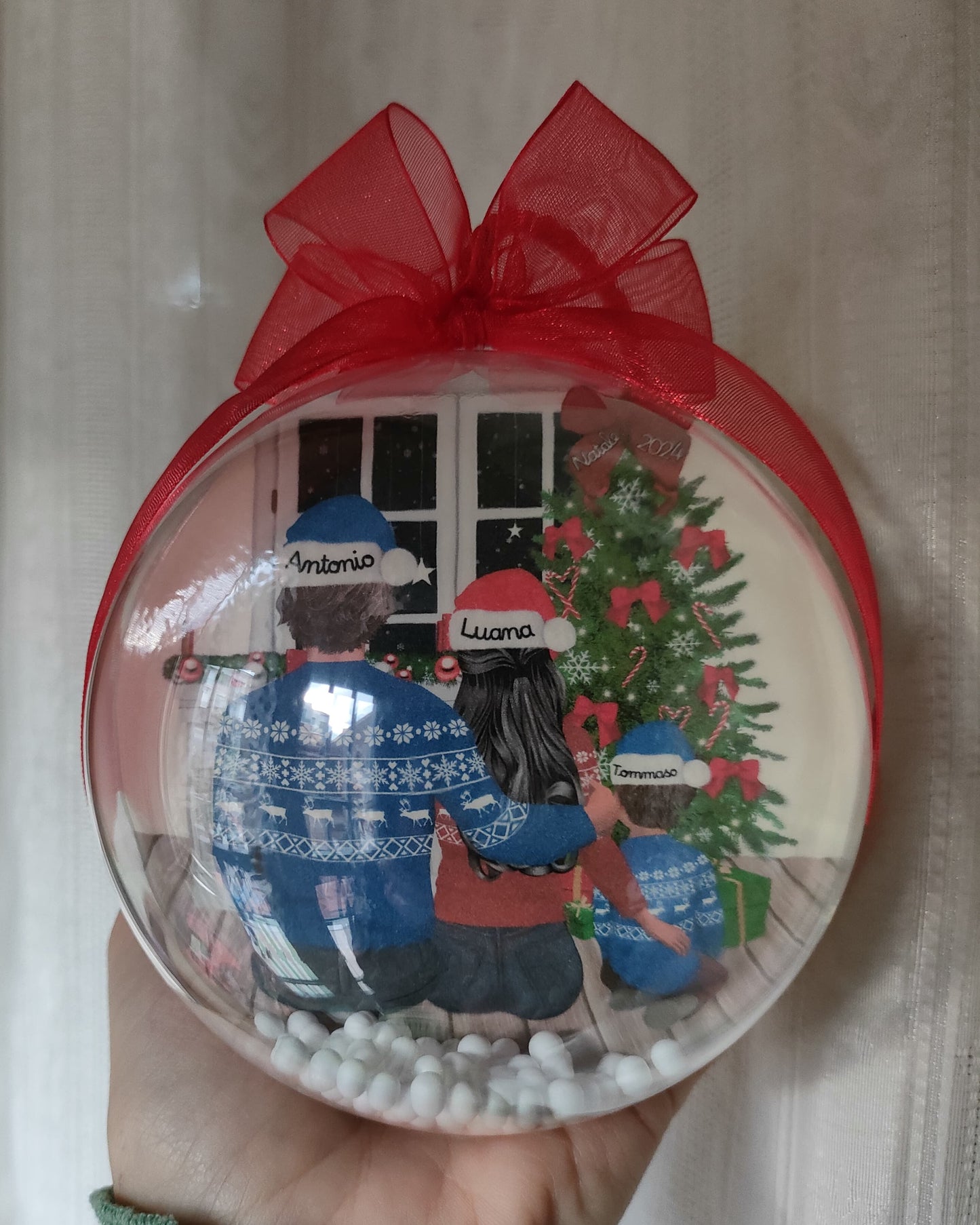 Sfera Natale Personalizzata Famiglia - Plexiglass