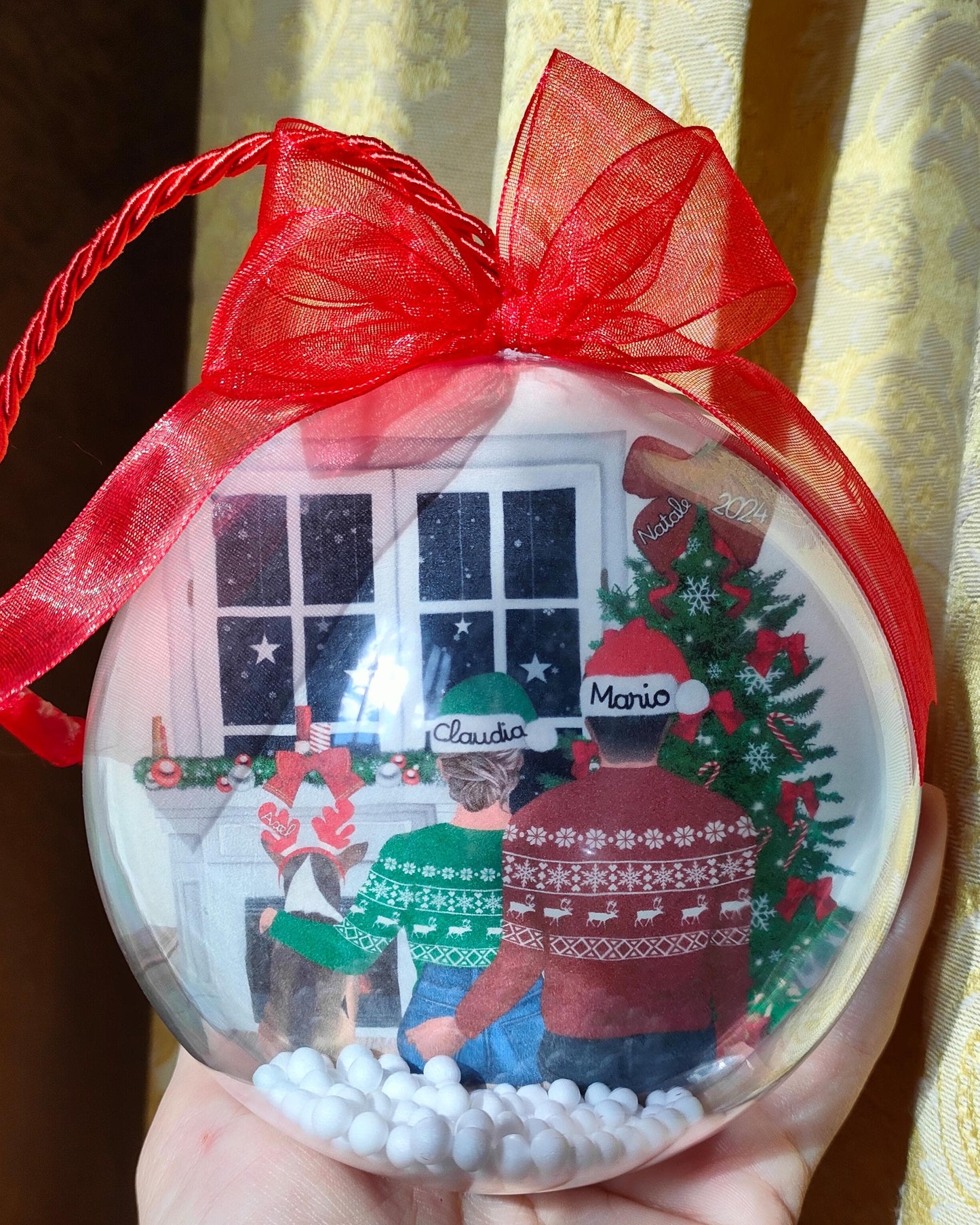 Sfera Natale Personalizzata Famiglia - Plexiglass