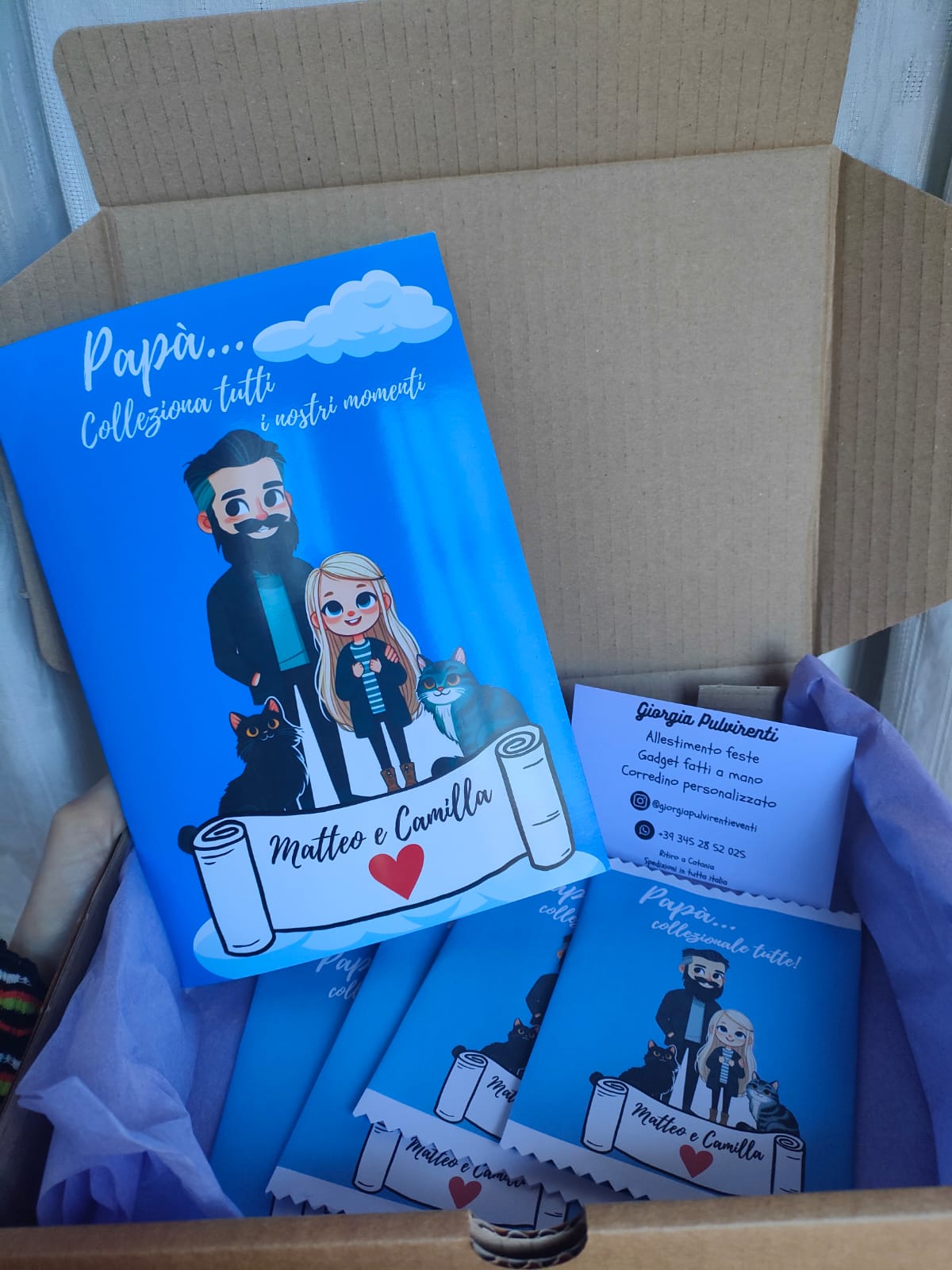 Album Figurine Personalizzato con 24 Foto - Artigianale