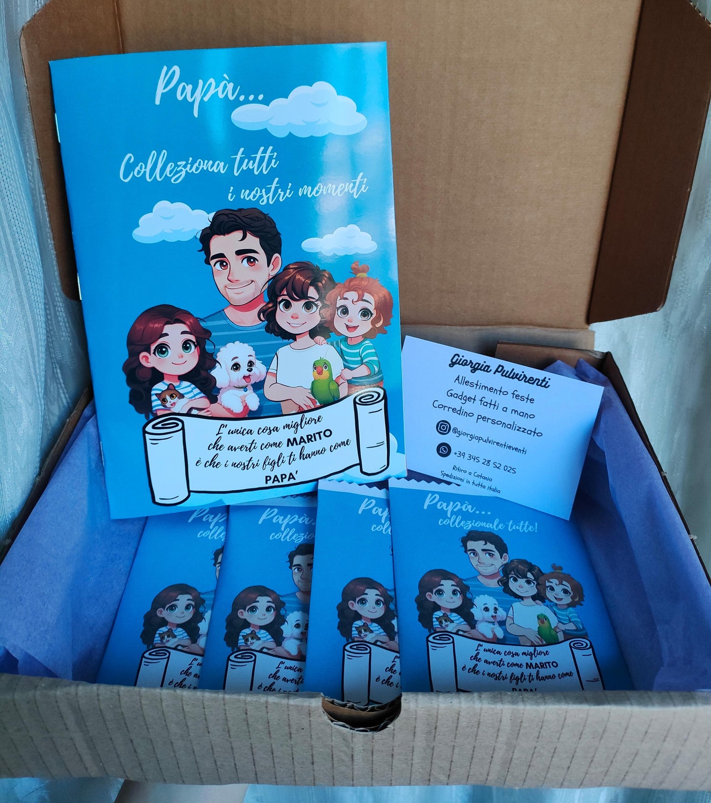 Album Figurine Personalizzato con 24 Foto - Artigianale