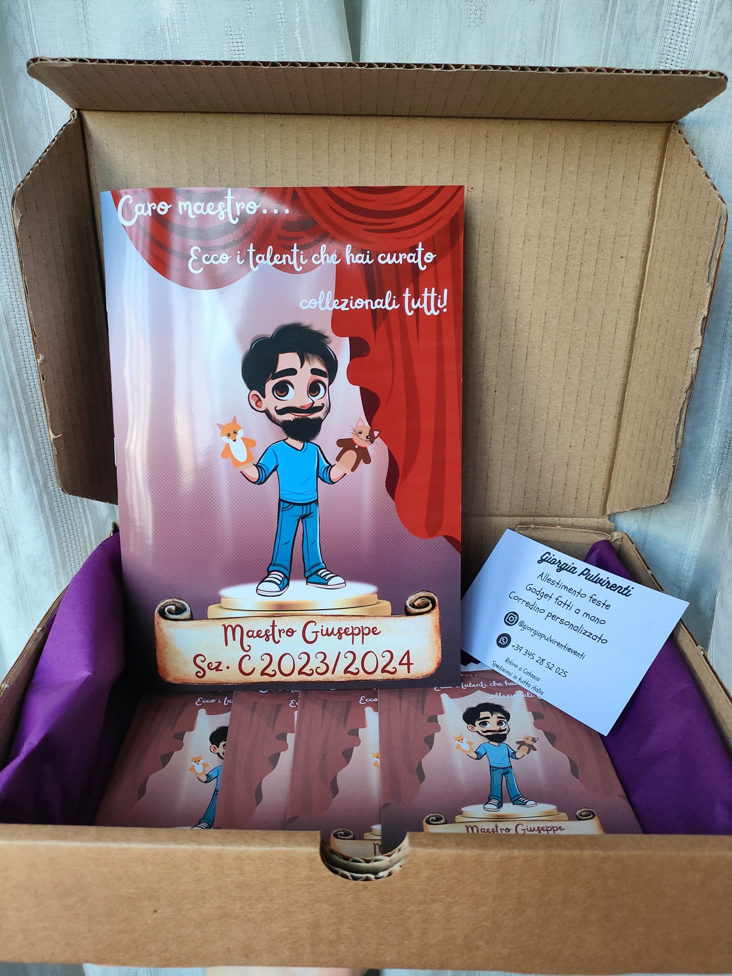 Album Figurine Personalizzato con 24 Foto - Artigianale