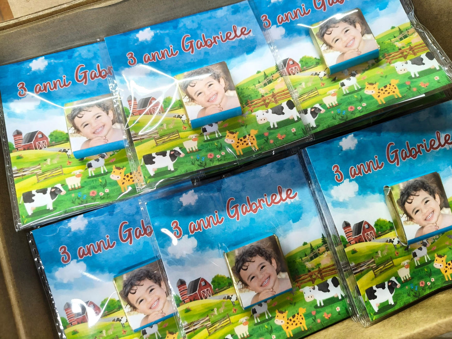 Segnaposto personalizzati a tema fattoria - 50 pezzi