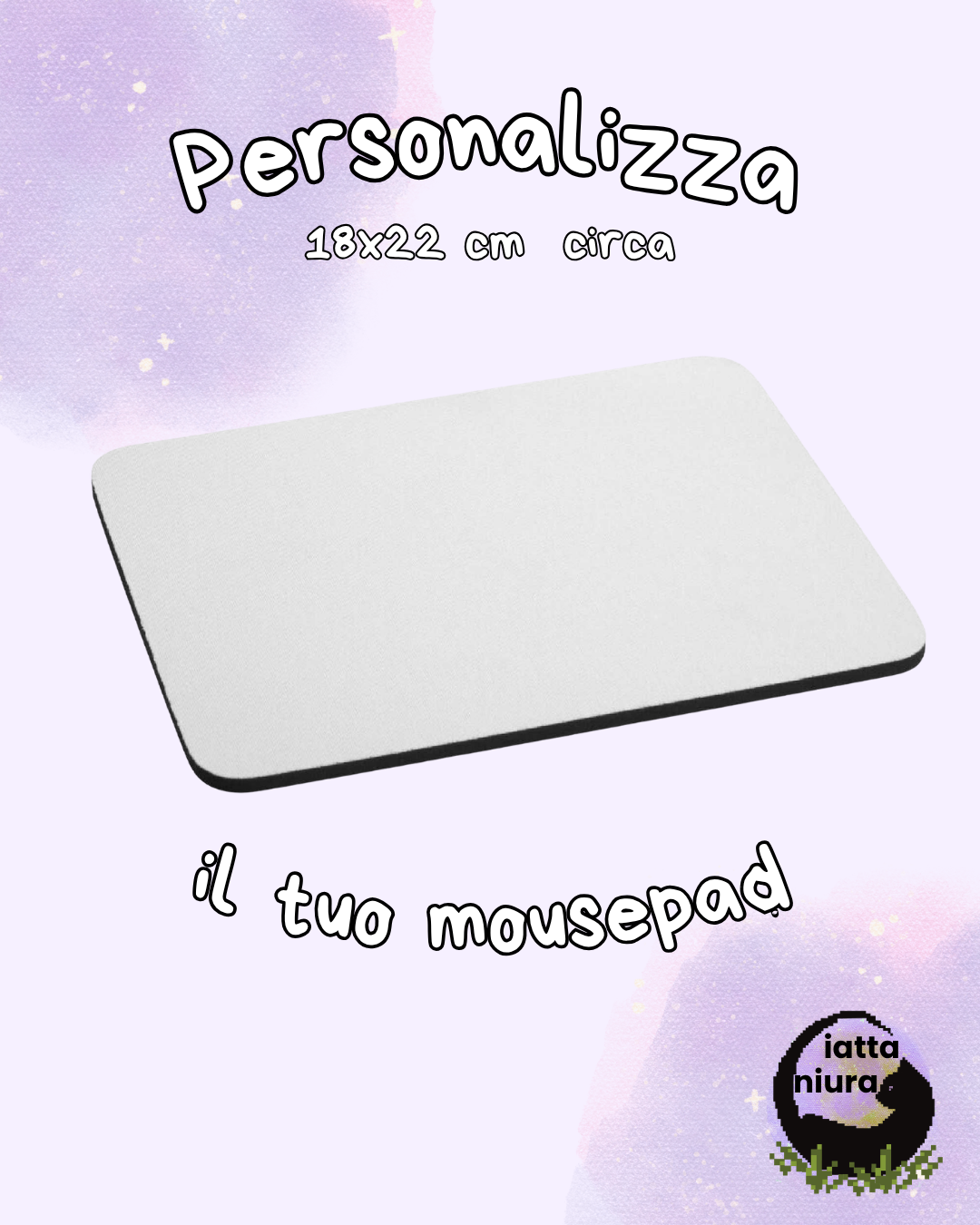 Mousepad Personalizzato con Frase o Immagine