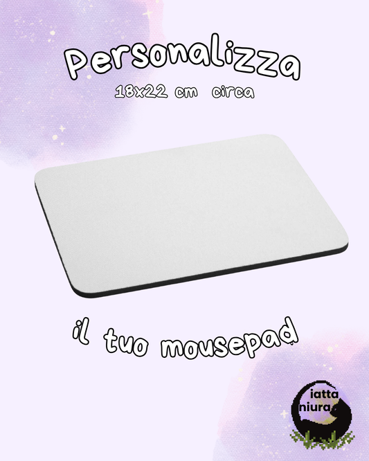 Mousepad Personalizzato con Frase o Immagine